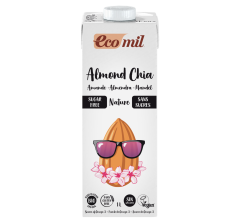 Sữa Hạt Hạnh Nhân Hạt Chia Không Đường Hữu Cơ Ecomil (1L)