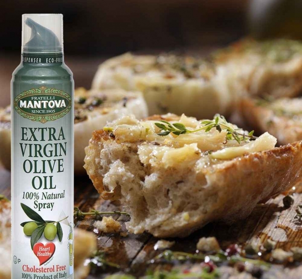 Dầu Ăn Kiêng Dạng Xịt Ít Calo Olive Siêu Nguyên Chất Mantova (250ml)