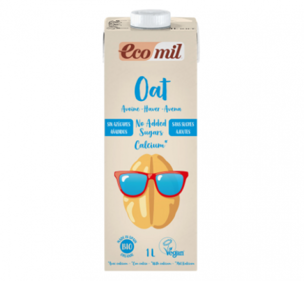 Sữa Yến Mạch Không Thêm Đường Calcium Hữu Cơ Ecomil (1L)